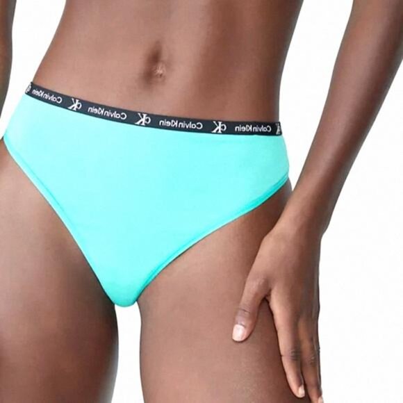 Calvin Klein 1996 Modern Thong Cotton Stretch QD3987-331 Women Peppermint Fresh - Picture 2 of 7